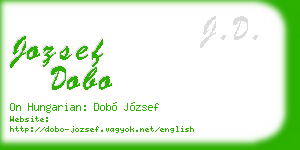 jozsef dobo business card